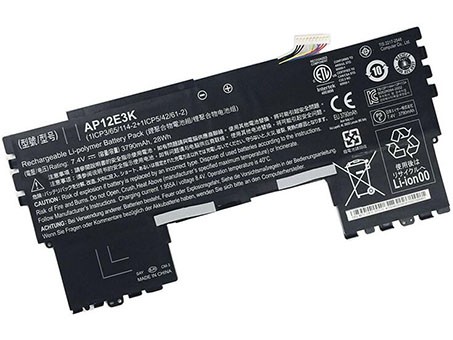 Oem Replacement laptop battery ACER  for AP12E3K 