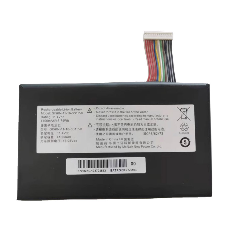 Oem Replacement laptop battery HASEE  for GI5KN-11-16-3S1P-0 