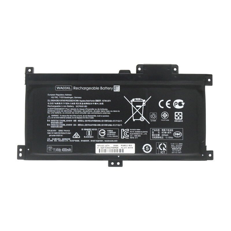 Oem Replacement laptop battery HP  for WA03XL 