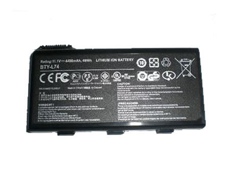 Oem Replacement laptop battery for MSI BTY-L74 Oem Replacement laptop battery MSI for BTY-L74