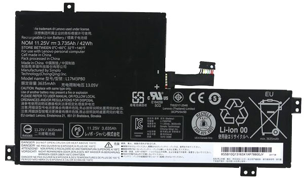 Oem Replacement laptop battery LENOVO  for L17M3PB0 